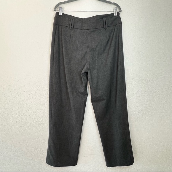 Armani Collezioni Charcoal Gray Virgin Wool Elegant Dress Pants IT 46 US Size 10 - Picture 4 of 10